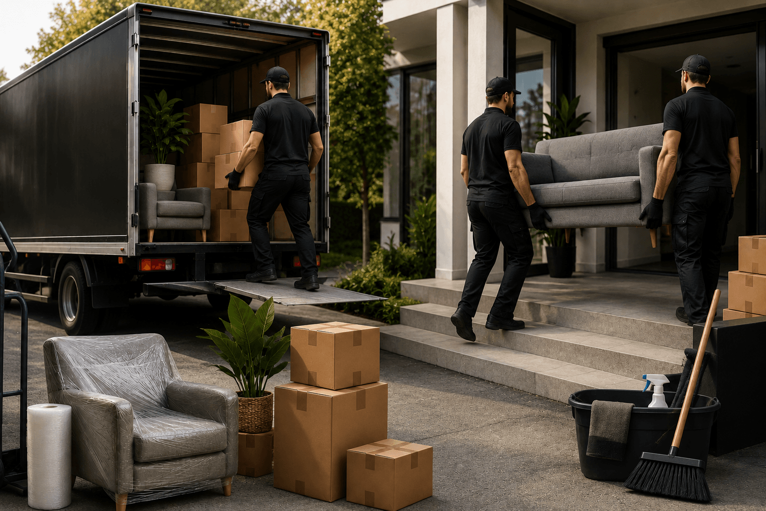 Camion et flotte logistique FLYROCKS pour débarras et déménagement